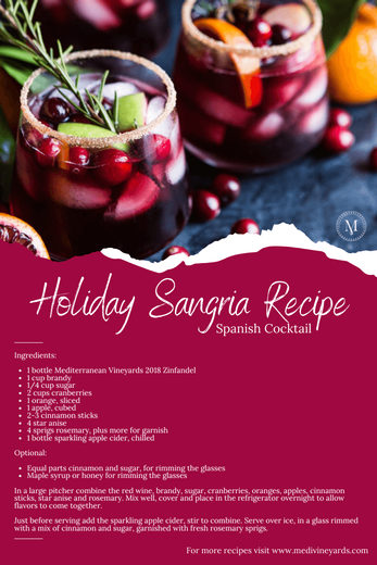Holiday Sangria Recipe | Wine Cocktails| Holiday Drinks