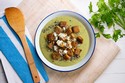 Creamy Artichoke Soup with Lemon and Sage