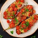 Stuffed Eggplant Parmesan with Cherry Tomatoes | Wine Pairing | Mediterranean Recipes