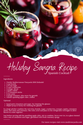 Holiday Sangria Recipe | Wine Cocktails| Holiday Drinks